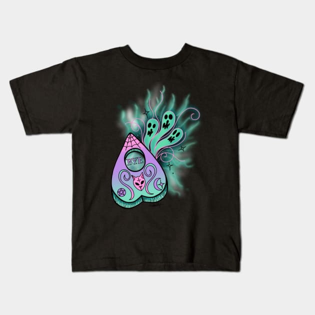 Pastel ouija planchette Kids T-Shirt by CraftKrazie